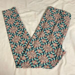 LuLaRoe 3/$15 LULA ROE Green & Pink Geometric Print Leggings, TC Photo 0