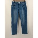 Loft  Ann Taylor Jeans Girlfriend SZ 29/8 Cotton Stretch Mid Indigo Wash Curvy Photo 14