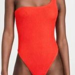 Good American NWT Always Fits Shoulder One-Piece Swimsuit in Bright Poppy Photo 0