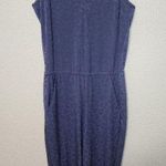 Athleta blue brooklyn textured Jumpsuit Photo 0