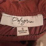 Polagram BOGO  Smocked Crossover Wrap Chest Midi Dress in Brown Size Small Photo 2