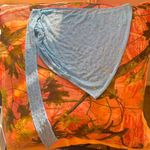 i heart raves light blue rhinestone gem sarong mini summer skirt Photo 1