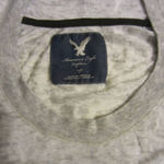 American Eagle Soft Knit Hoodie Lightweight Gray Long Sleeve Pullover Women’s Sm Photo 3