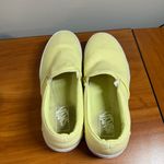 Vans  Asher Platform Slip On Sneaker Shoe Yellow Canvas Butter Pastel Skater W9.5 Photo 4