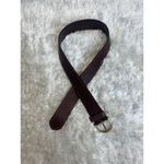 Coldwater Creek  Brown Leather Wide Belt Red Beads Sz Small Photo 1