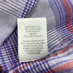 Joie  Blue Red Plaid Button Down Roll Tab Shirt Small Photo 11