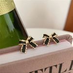 Boutique NEW, 925 Silver, Bow Tie Earrings Photo 2