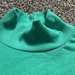 American Eagle ribbed turtleneck long sleeve cropped shirt S Photo 3