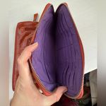 TANO Vintage Red Soft Leather Zip Around Wallet Distressed Magnetic Photo 8