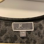 JM Collection  Women’s Animal Print Leopard Cape Poncho Faux Leather Trim Size XL Photo 1