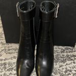 Saint Laurent Jill Square Toe Boots Size 38 Photo 1
