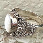 Suarti Bali Sterling Silver Moonstone Ring Photo 10