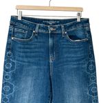 Chico's  High Rise Laser Print Straight leg Jeans 12R Photo 4