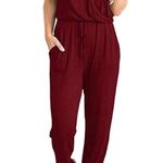 PRETTYGARDEN Jumpsuits for Women Spring Summer Casual Dressy Short Sleeve Romper Size L Photo 0