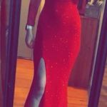 Windsor Red Long Prom Dress Photo 1