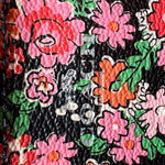 Coach Black and Pink Posey Floral Card/Coin Purse Photo 1