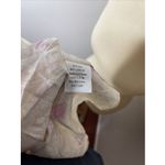 Ann Mashburn  Silk Button-front 3/4 Sleeve Cream Pink Floral Blouse Large L Photo 8