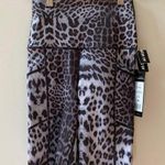 Yogalicious Lux High-Rise Biker Shorts Women’s Size XS Leopard Print Side Pocket Photo 0
