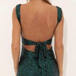 Lucy in the Sky Melina Sequin Bodycon Dress in Green Photo 1