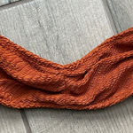 Rust Orange Textured Bikini Top Photo 0