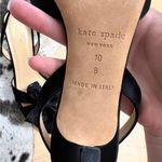 Kate Spade Black Glitter Bow Slingback Heels Size 10 Photo 5