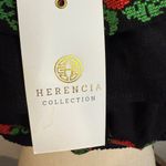 Herencia Collection Black Off the Shoulder Blouse w Red Embroidered Flowers 2XL Size XXL Photo 5