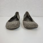 Jessica Simpson Womens Shoes Size 6.5 Gray Suede Studded Slip On Ballet Flats Photo 8