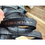 Donald J Pliner black leather strappy flat sandals square toe Italy 9 Photo 3