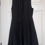 EXPRESS Black Sleeveless A-Line Midi Dress Photo 2