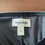 Open Edit Elegant Black Halter Wrap velvetTank Top Photo 3