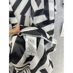 LuLaRoe  Women's Coverup Long Sheer Short Sleeve Abstract Black White Small Photo 5