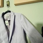 J.Crew NEW  Herringbone One-Button Blazer Purple Size 2 XS Linen Blend Preppy Photo 10