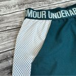 Under Armour Women's Loose Heatgear Athletic Short Shorts Teal White S SM Small Photo 2