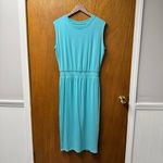 Athleta NEW  Santorini Cinch Sleeveless Midi Dress Light Blue Medium Tall MT NWT Photo 13