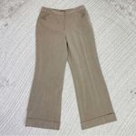 East 5th Petite Cuffed Wide Leg Dress Pants Trousers Taupe Brown 8P Photo 2