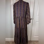 Anora Boho Peasant Maxi Dress L Floral Tiered Cottagecore India Multiple Size L Photo 3