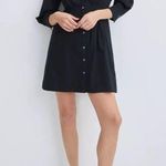 Veronica Beard Black Polina Button Front Open Back Mini Dress Sz.0 NWT Photo 2