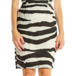 Banana Republic Black White Zebra Print Linen Dress Size 0 Photo 0