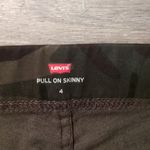 Levi's  Green Camo Pull On Skinny Jeans Size 4 Photo 1