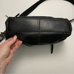 Fossil Vintage  Purse Crossbody Leather Pockets Buckle Adjustable Black Bronze Photo 11