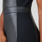 Spanx  Leather-Like Combo Sheath Dress In Luxe Black Photo 2