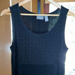 Chico's  Travelers Collection black crochet top long maxi dress Size 1 or Medium Photo 1