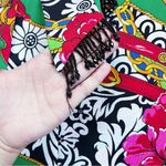 Diane Freis • vintage blouse colorful zebra floral tie neck beaded fringe Pink Size XL Photo 6