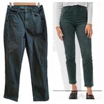 American Eagle Green Corduroy Stretch Mom Straight Jean Pant Size 6 Regular Photo 2