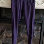 Zobha  Leggings Athletic Gym Side Pockets Purple Womens Small Photo 0