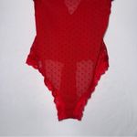 Vampcore Lace Mesh Bodysuit PushUp Bra Lingerie Red Size M Photo 4