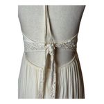 Forever 21  Dress Women Small Ivory Crochet Halter Maxi Boho Festival Cottagecore Photo 6