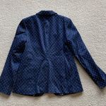 Banana Republic NEW Navy Blue Blazer Suit Jacket Size 4 Work Cotton Blend NWOT Photo 6