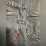 Pilcro  Anthropologie $158 The Madi Front Slit Denim Strapless Dress Western Y2K Photo 9