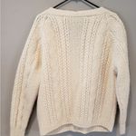 None Irish wool Cream Cable Knit Cardigan from Ireland .  No tags Photo 1